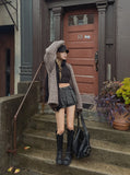 Roen denim pleats skirt pants