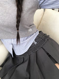 Getty Fake Layered Layered Color Matching Bustier Shirt