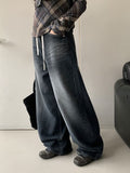 Hipas Washing Balloon Wide Denim Pants
