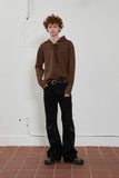 eyelet waffle hoodie