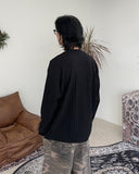Det Ribbed Knit Long Sleeve Tee