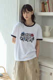 Stamp Club Ringer Short Sleeve Tee