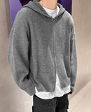 Bed Hood Knit Zip up