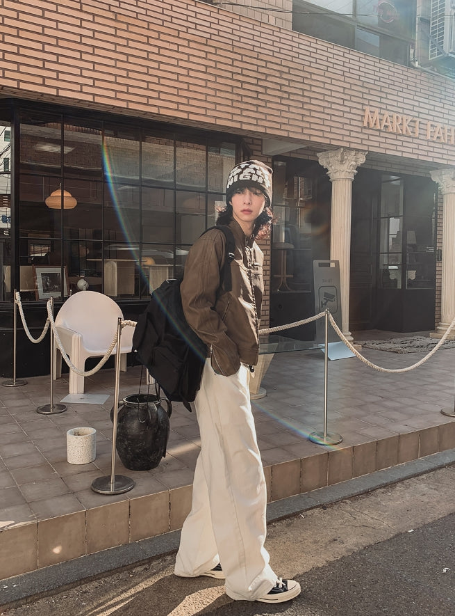 【2plan】Medi Ailet Cotton Wide Pants 2plan (ツープラン) - メディアイレットコットンワイドパンツ