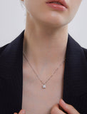 Essence Silver (W) H Moissanite Necklace 1.0CT
