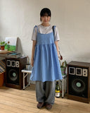 Miming Wrinkle Ribbon Midi One Piece