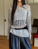 Happy Mix Net Slit Knit