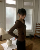 Golds Heart Button Pocket Hooded Knit