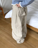 Myor big pocket strap cargo wide long pants