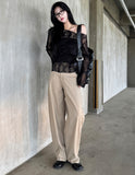 Crinkle Wide Pants