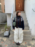 Daquilo Corduroy Cargo Wide Pants
