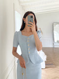 Clive Tweed Short Sleeve Short Jacket