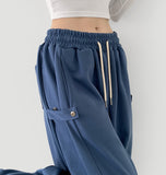Folding Balloon Wide Banding Training Pants