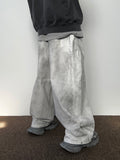 Snap Wide Dirty White Denim