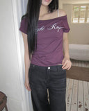 Kahin Lettering Short Sleeve T-shirt