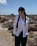 [A/M] Healing Basic Slim Fit Summer Shirt