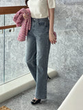 Supe Cotton Wide Banding Denim Pants