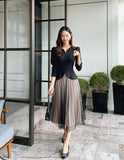 Crete Color Scheme Pleated One Piece