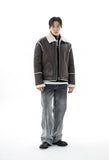 Overfit Shearling Fade Mustang