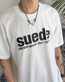 Suede short sleeve t-shirt
