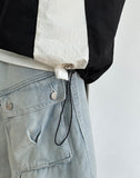 [unisex] Keyou Sporty Nylon Over Short Sleeve Tee