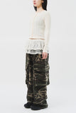 (W) Helen Check Mesh Skirt