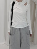 Drop Stud Slit Polar Tee