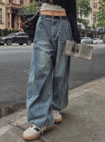 Maxi balloon snap wide denim