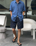 Blur Raw Banding Shorts