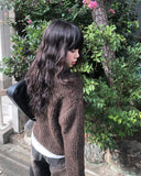 Comfy Knit Zip-Up Two-Way Cardigan