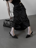 Glopin Drape Satin Skirt