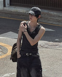 Keene Pigment Henley Neck Ribbed Sleeveless