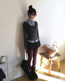 Sean Collar Shirt Layered T-shirt