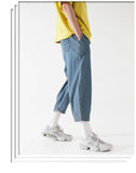 public banding wide denim pants