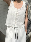 PUNCHING LACE SLEEVELESS BL