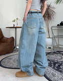 Leos Pintuck Balloon Denim Pants