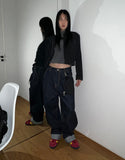 MUMU ONE TUCK WIDE DENIM