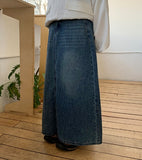 Limi denim long skirt