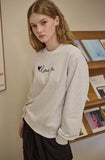 Love You Chain Embroidery Sweatshirt
