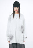 Faded washed vintage crack long sleeve