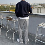 Corduroy pleats pants