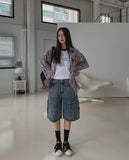 May Loose Fit Checkered Shirt
