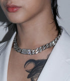 Phantom Cuban Stone Chain Necklace