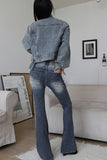 Peach Vintage Wash Denim