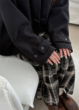 Huen High Neck Duffle Over Wool Hood Midi Coat