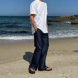 High cotton split short sleeve T-shirt
