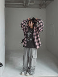 Naming Big Hood Checkered Shirt