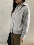 Mihro High Neck Hood Wool Knit Cardigan