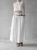 Cloud Nylon Crop Blouse