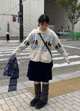 Tomoki Cowichan Wool Knit Cardigan